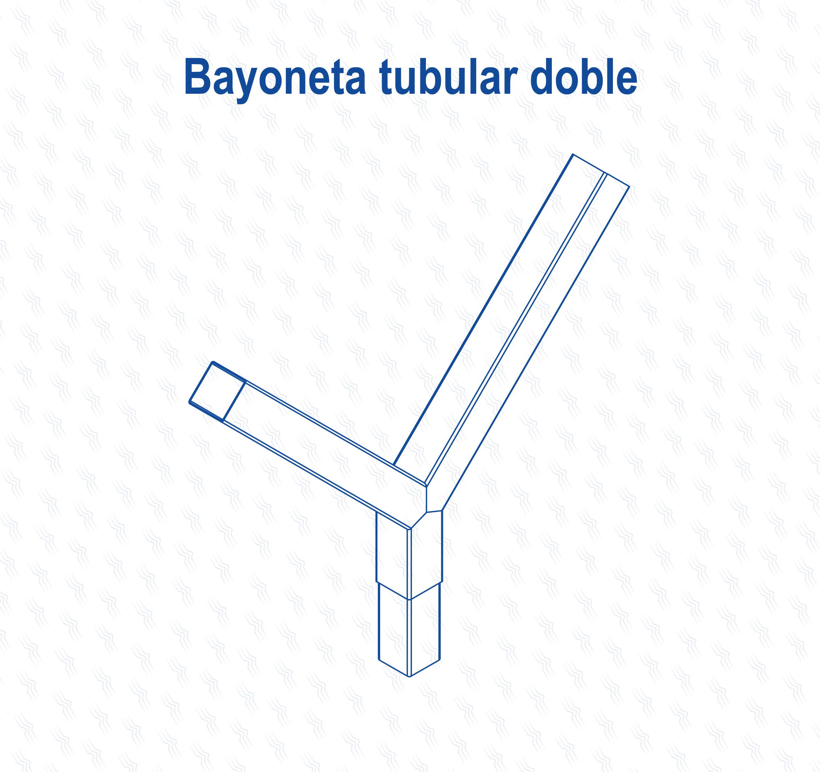 Bayoneta Tubular Doble o en "Y" para poste